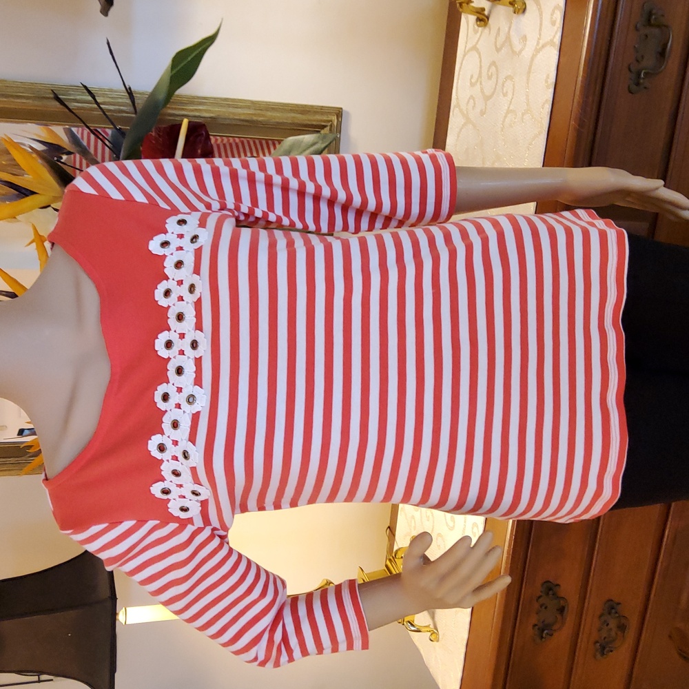 Embellished Stripe Top from Rafaella
